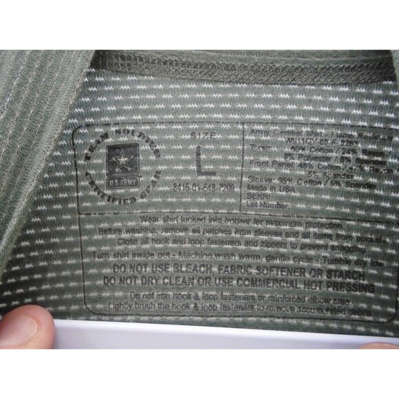 Team soldier US Military Combat Shirt Men Size L Flame Resistant Tech Camo USA - Picture 3 of 11